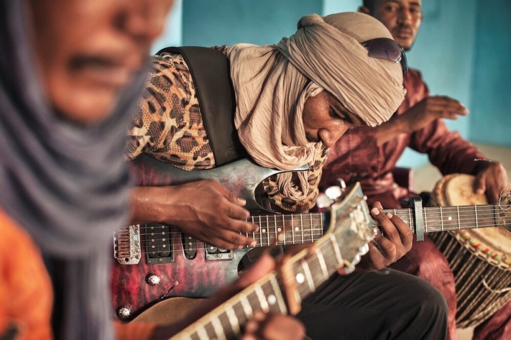 Making music in Mbera refugee camp