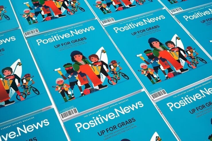 Image for Bags of satisfaction: new issue of Positive News is packed with inspiring summer reads