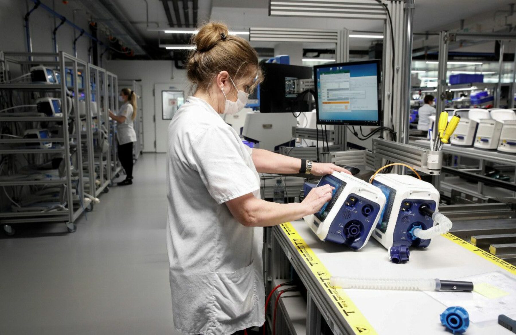 Image for ‘Wartime effort’: The people working all hours to make ventilators for the NHS